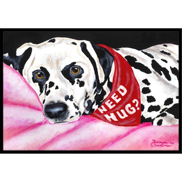 Carolines Treasures Need a Hug Dalmatian Indoor or Outdoor Mat- 24 x 36 AMB1148JMAT - main